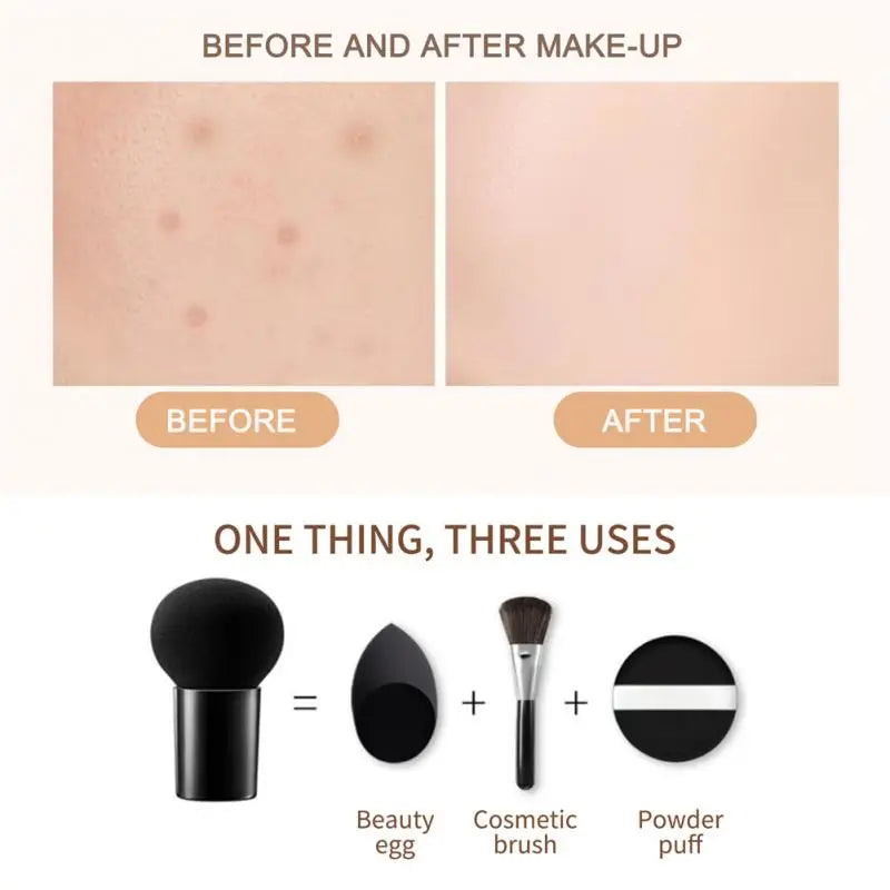Mushroom Head Air Cushion CC Cream Natural Moisturizing Foundation Concealer Whitening Oil-Control Makeup Cosmetics BB Cream