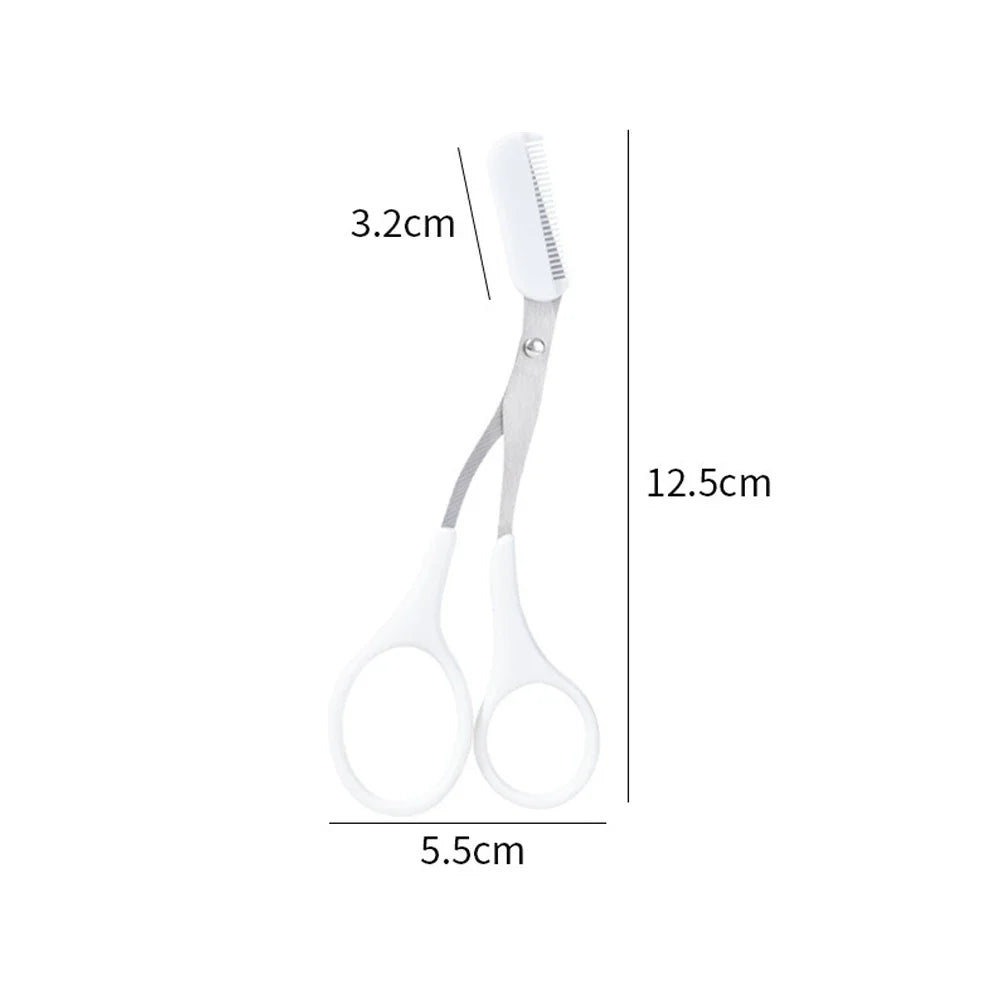 Eyebrow Trimmer Scissor Beauty Products for Women Eyebrow Scissors with Comb Stainless Steel Makeup Tools Beauty Scissors